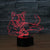 3D LED Light Illusion Cat