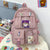 Waterproof Nylon Women Backpack New Female Multi-pocket Travel Bag Teenage Girls Pure Color Eye-splice Schoolbag Mochilas