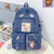 Waterproof Nylon Women Backpack New Female Multi-pocket Travel Bag Teenage Girls Pure Color Eye-splice Schoolbag Mochilas